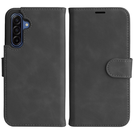 PrimeWallet SnapOn Case - Samsung Galaxy A18 / A17 (4G / 5G) - Detachable PU leather Wallet Case - (compatible with MagSafe) - Black