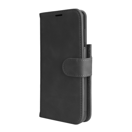 PrimeWallet SnapOn Case - Samsung Galaxy A18 / A17 (4G / 5G) - Detachable PU leather Wallet Case - (compatible with MagSafe) - Black
