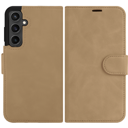 PrimeWallet SnapOn Case - Samsung Galaxy A35 - Detachable PU leather Wallet Case - Taupe