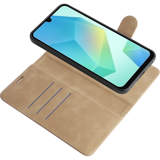 PrimeWallet SnapOn Case - Samsung Galaxy A36 / A56 - Detachable PU leather Wallet Case - Taupe