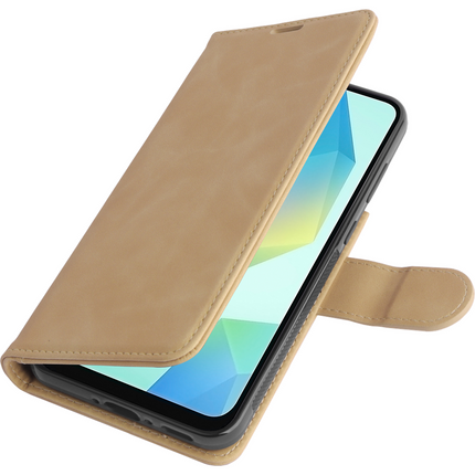 PrimeWallet SnapOn Case - Samsung Galaxy A36 / A56 - Detachable PU leather Wallet Case - Taupe
