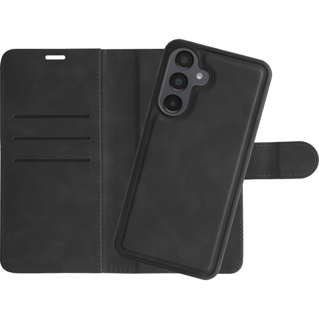 PrimeWallet SnapOn Case - Samsung Galaxy A36 / A56 - Detachable PU leather Wallet Case - Black