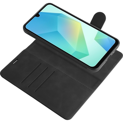 PrimeWallet SnapOn Case - Samsung Galaxy A36 / A56 - Detachable PU leather Wallet Case - Black