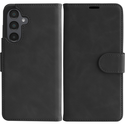 PrimeWallet SnapOn Case - Samsung Galaxy A36 / A56 - Detachable PU leather Wallet Case - Black