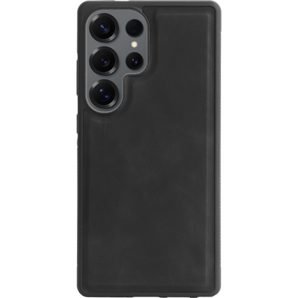PrimeWallet SnapOn Case - Samsung Galaxy S25 Ultra - Detachable PU leather Wallet Case - Black
