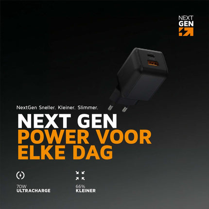 Xtorm NextGen 70W Wall Charger - Black - XECNG701