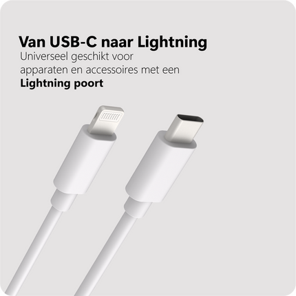 Essential USB-C to Lightning Cable - 150cm - White