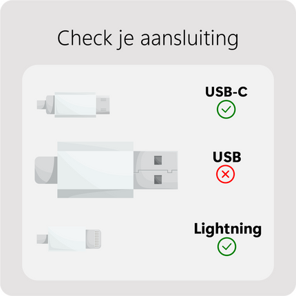Essential USB-C to Lightning Cable - 75cm - White