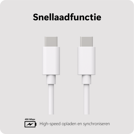 Essential USB-C PD Cable - 150cm - White