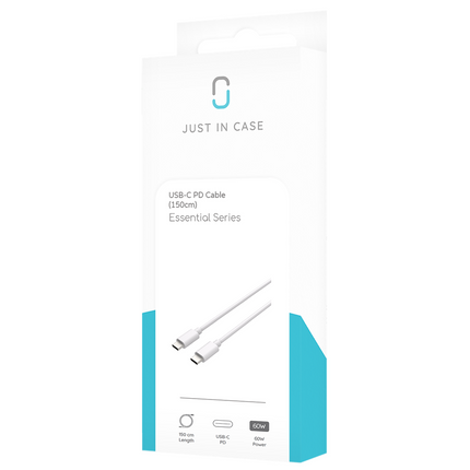 Essential USB-C PD Cable - 150cm - White
