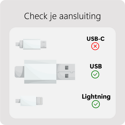 Essential USB-A to Lightning Cable - 20cm - White