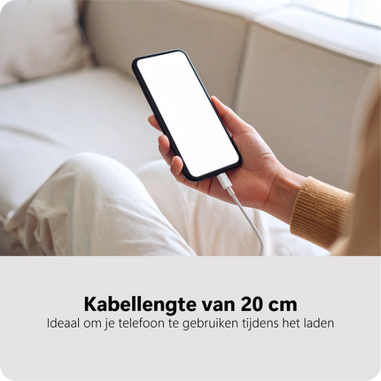 Essential USB-A to Lightning Cable - 20cm - White