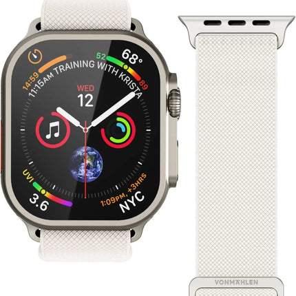 Vonmählen Classic Nylon Loop - Apple Watch 44 - 45 - 46 - 49Mm One Size Cream - Casebump