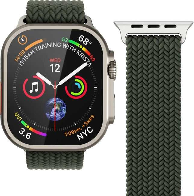 Vonmählen Woven Loop Apple Watch 44 - 45 - 46 - 49Mm One Size Olive - Casebump