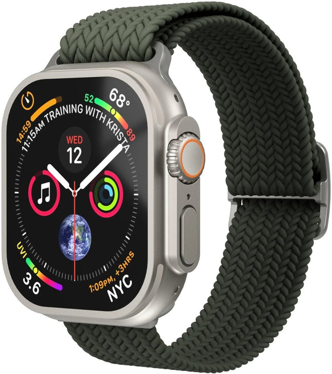 Vonmählen Woven Loop Apple Watch 44 - 45 - 46 - 49Mm One Size Olive - Casebump