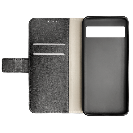 Classic Wallet Case - Google Pixel 7 Pro - PU leather Book Case - Black