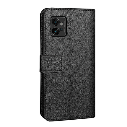 Classic Wallet Case - Motorola Moto G32 - PU leather Book Case - Black