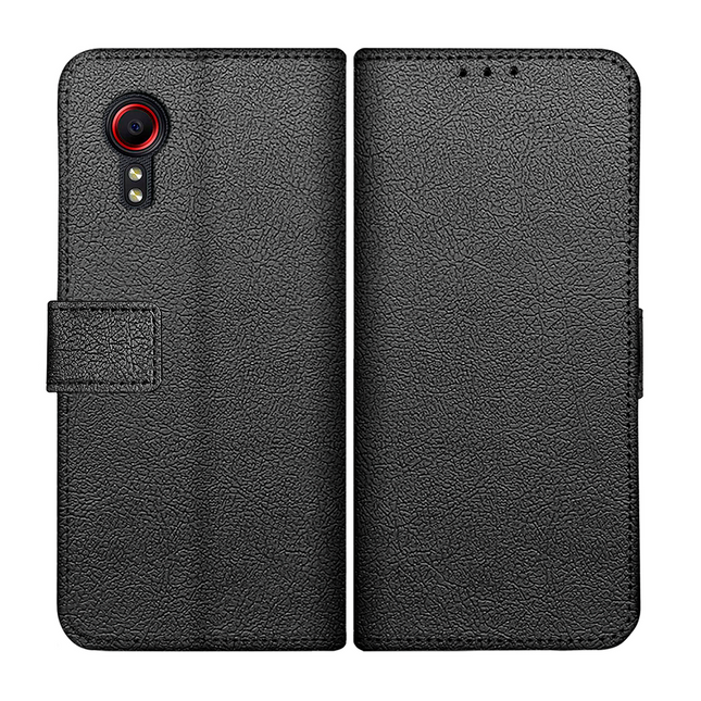 Classic Wallet Case - Samsung Galaxy Xcover 5 - PU leather Book Case - Black