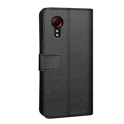 Classic Wallet Case - Samsung Galaxy Xcover 5 - PU leather Book Case - Black