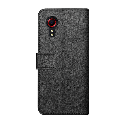 Classic Wallet Case - Samsung Galaxy Xcover 5 - PU leather Book Case - Black