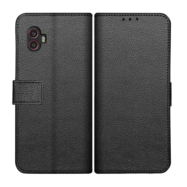 Classic Wallet Case - Samsung Galaxy Xcover 6 Pro - PU leather Book Case - Black