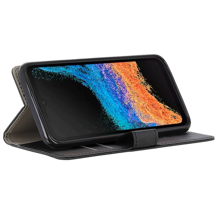 Classic Wallet Case - Samsung Galaxy Xcover 6 Pro - PU leather Book Case - Black