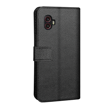 Classic Wallet Case - Samsung Galaxy Xcover 6 Pro - PU leather Book Case - Black