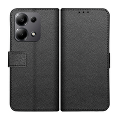 Classic Wallet Case - Xiaomi Redmi Note 13 Pro (5G) - PU leather Book Case - Black