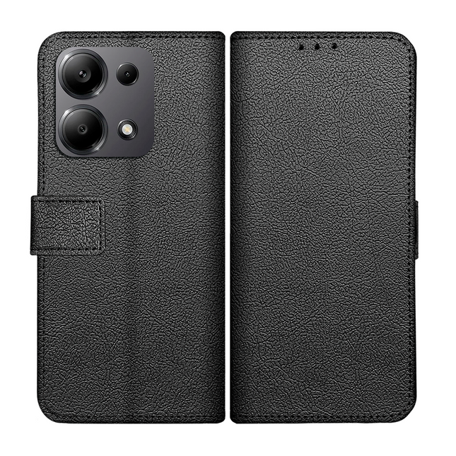 Classic Wallet Case - Xiaomi Redmi Note 13 Pro (5G) - PU leather Book Case - Black
