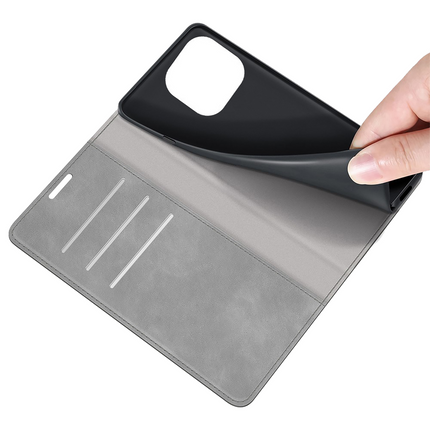 iPhone 14 Pro Max - Magnetic Wallet Case - Grey