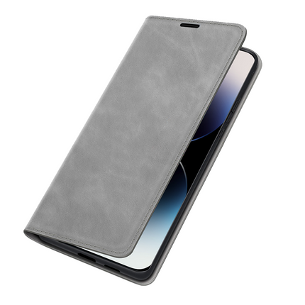 iPhone 14 Pro Max - Magnetic Wallet Case - Grey