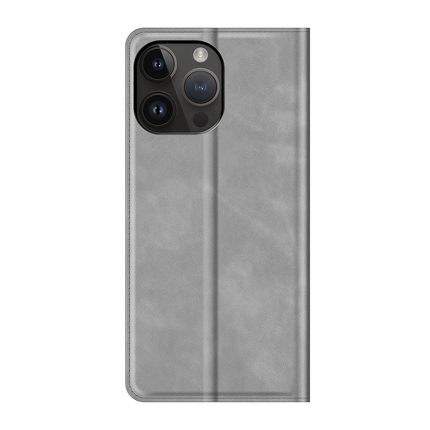 iPhone 14 Pro Max - Magnetic Wallet Case - Grey