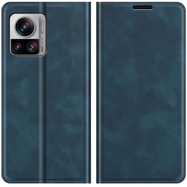 Motorola Edge 30 Ultra - Magnetic Wallet Case - Blue