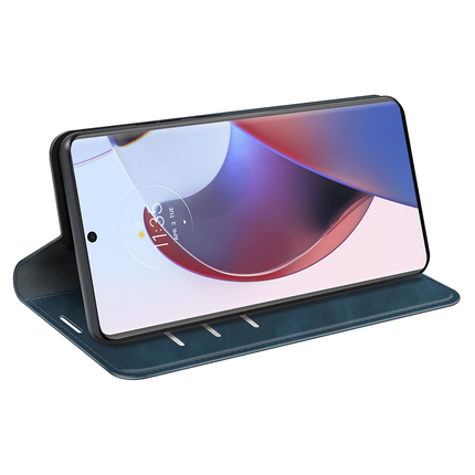 Motorola Edge 30 Ultra - Magnetic Wallet Case - Blue