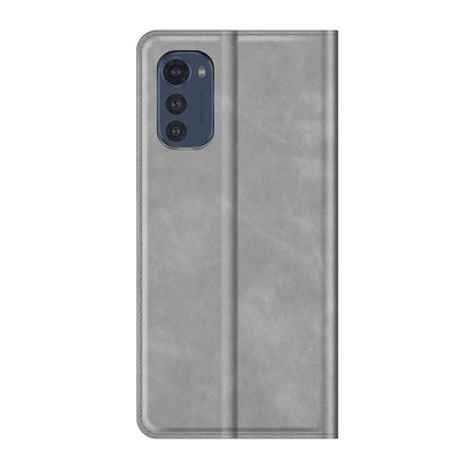 Motorola Moto E32/E32s - Magnetic Wallet Case - Grey