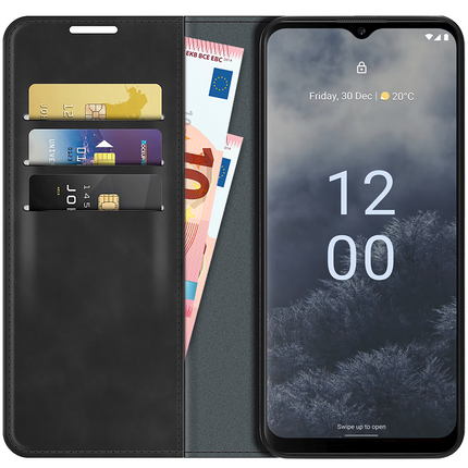 Nokia G60 - Magnetic Wallet Case - Black