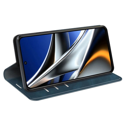 Poco X4 Pro - Magnetic Wallet Case - Blue