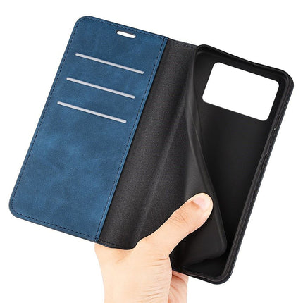 Poco X4 Pro - Magnetic Wallet Case - Blue