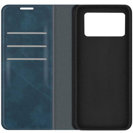 Poco X4 Pro - Magnetic Wallet Case - Blue
