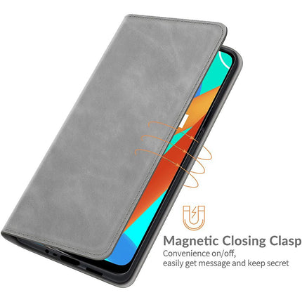 Realme 8 5G - Magnetic Wallet Case - Grey