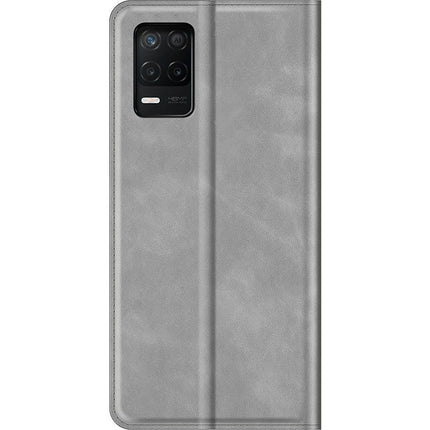 Realme 8 5G - Magnetic Wallet Case - Grey