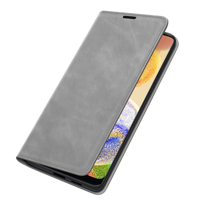 Samsung Galaxy A04 - Magnetic Wallet Case - Grey