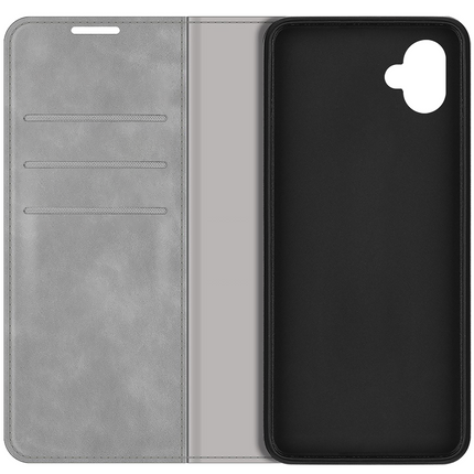 Samsung Galaxy A04 - Magnetic Wallet Case - Grey