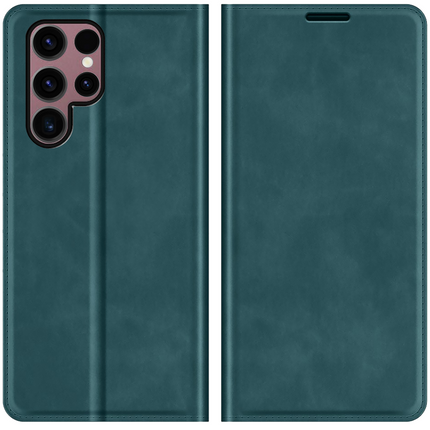 Samsung Galaxy S23 Ultra - Magnetic Wallet Case - Green