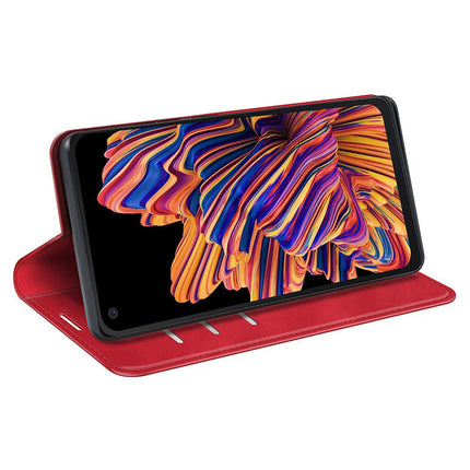 Samsung Galaxy Xcover Pro - Magnetic Wallet Case - Red