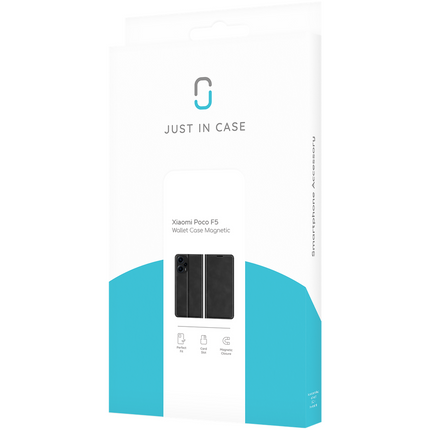 Xiaomi Poco F5 - Magnetic Wallet Case - Black
