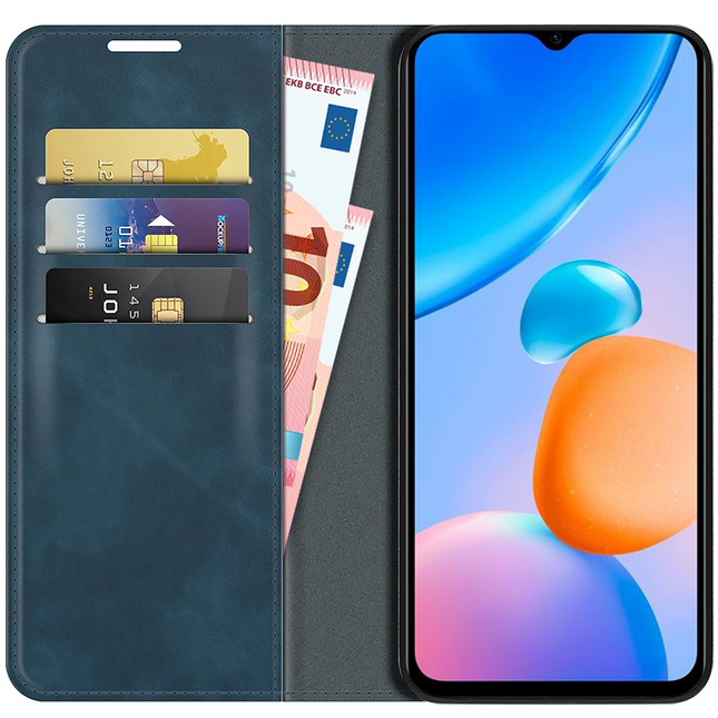 Xiaomi Redmi 10 5G - Magnetic Wallet Case - Blue
