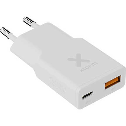 Xtorm 25W Go2 SlimLine Charger - White - XG2SL025