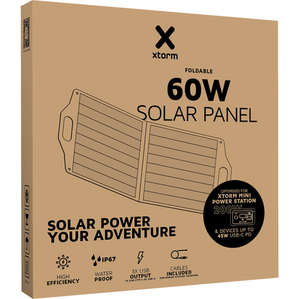 Xtorm Foldable Solar Panel 60W - XP2SW060