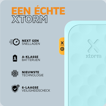 Xtorm 20W Fuel Series Powerbank 10.000 mAh - Teal Blue - FS5102U